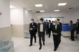 بازدید رئیس دانشگاه علوم پزشکی شهید بهشتی از مرکز جامع سرطان بیمارستان برکت 